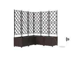 Plantenbak set van 5, bruin, 35% korting