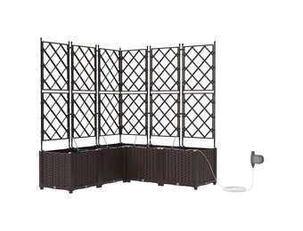 Plantenbak set van 5, bruin, 35% korting