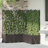 Plantenbak set van 5, bruin, 35% korting