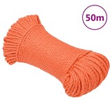 Werktouw Polypropeen Oranje 3mm x 50m - 40% Korting!