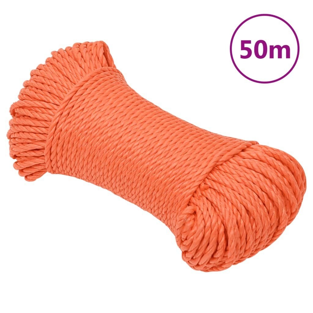 Werktouw Polypropeen Oranje 3mm x 50m - 40% Korting!