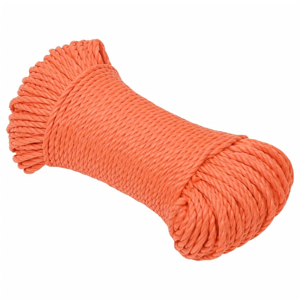 Werktouw Polypropeen Oranje 3mm x 50m - 40% Korting!