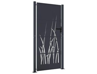 Stalen Poort met Graspatroon (105x180 cm) - 35% Korting