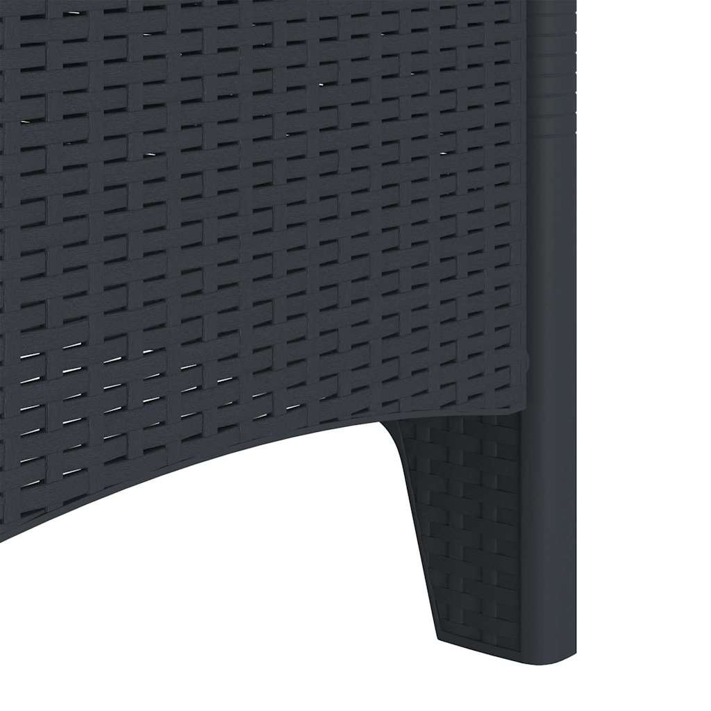 VidaXL Tuinstoel Antraciet (4 stuks) PP - 35% Korting