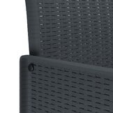VidaXL Tuinstoel Antraciet (4 stuks) PP - 35% Korting