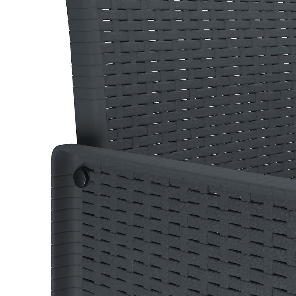 VidaXL Tuinstoel Antraciet (4 stuks) PP - 35% Korting