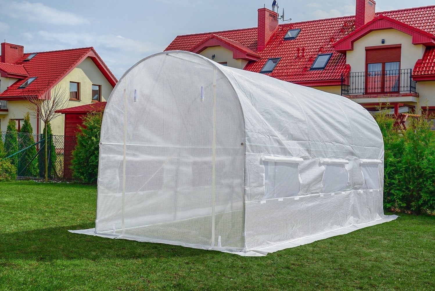 Folietunnel Tuinkas Wit 4.5x2x2m - 34% Korting!