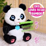 Coco de Tuimelende Panda Knuffel - Interactief Pluche 37 cm - 33% Korting