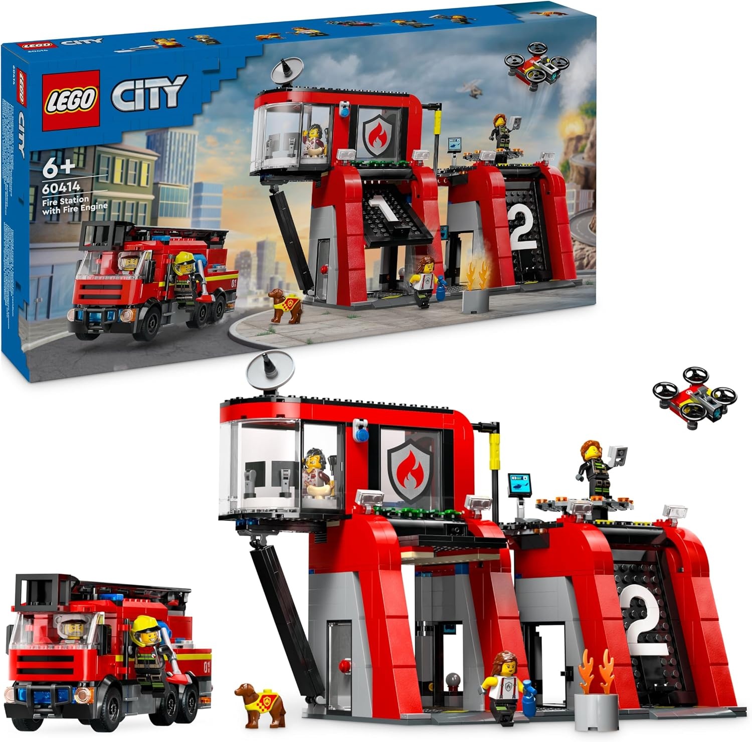 LEGO City Brandweerkazerne 60414 - 59% Korting!