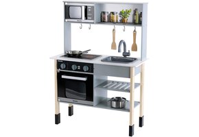 Houten speelgoedkeuken Wit 70x30x91 cm met Geluid & Licht (41% Korting)