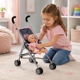 Bayer Chic 2000 Roma Poppenbuggy Melange Grijs/Marine - 32% Korting