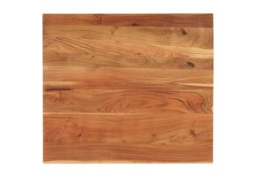 Tafelblad Rechthoekig 110x80 cm Massief Acaciahout - 37% Korting