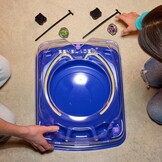 Beyblade X Drop Attack Battle Set - Blauwe Arena met 2 Tolsets - 34% Korting