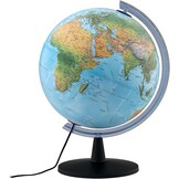 Verlichte Wereldbol 40cm - Fysieke & Politieke Kaart - 34% Korting