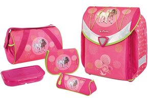 Schooltas set Paarden Roze - 43% Korting!