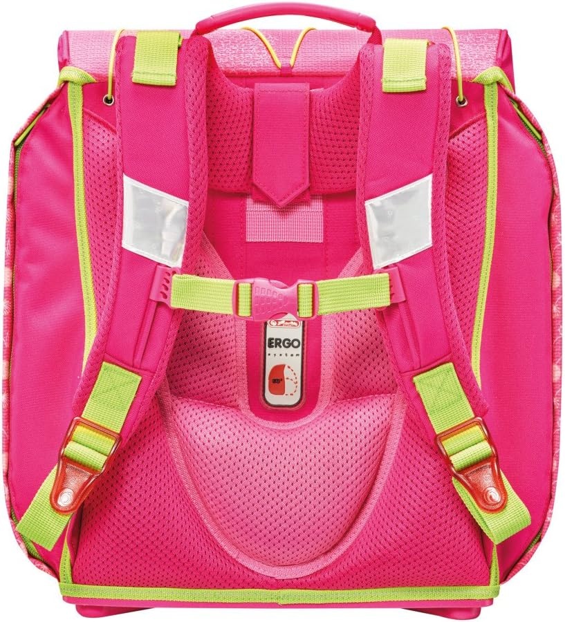 Leren Schooltas Set "Paarden" Roze - 30% Korting