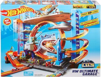 Hot Wheels Parkeergarage Haaienaanval - 34% Korting