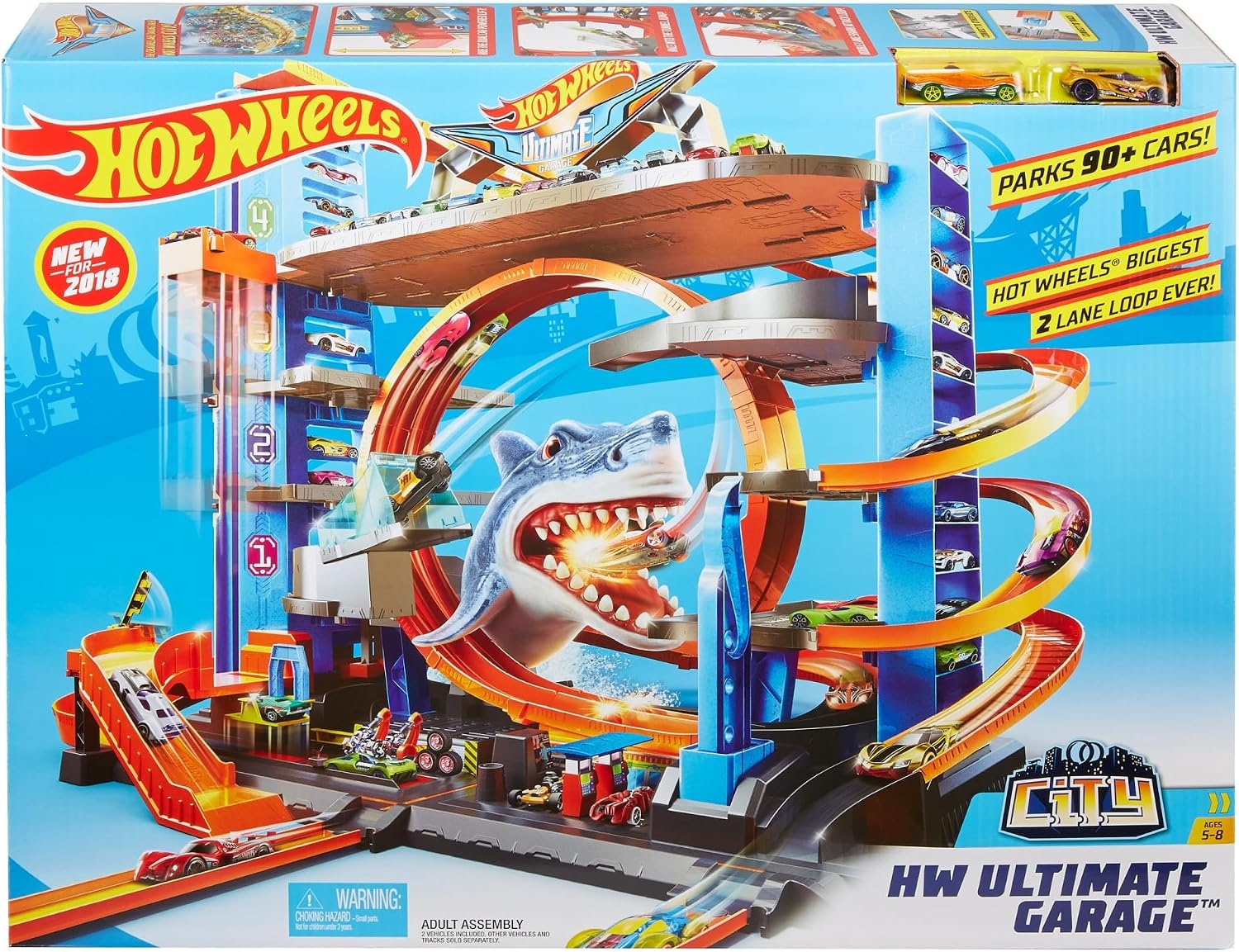 Hot Wheels Parkeergarage Haaienaanval - 34% Korting
