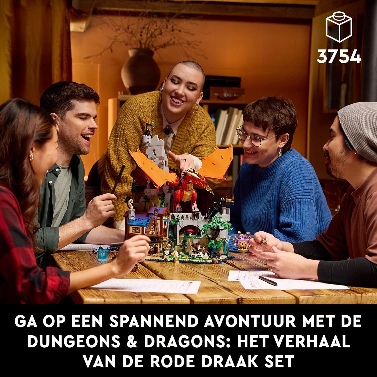LEGO Ideas D&D Rode Draak Bouwset - 60% Korting