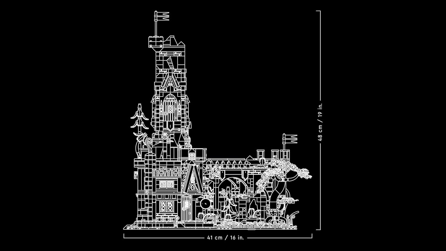 LEGO Ideas D&D Rode Draak Bouwset - 60% Korting