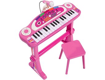 Simba Staand Keyboard met Stoel & Microfoon Roze 34% Korting