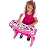 Simba Staand Keyboard met Stoel & Microfoon Roze 34% Korting
