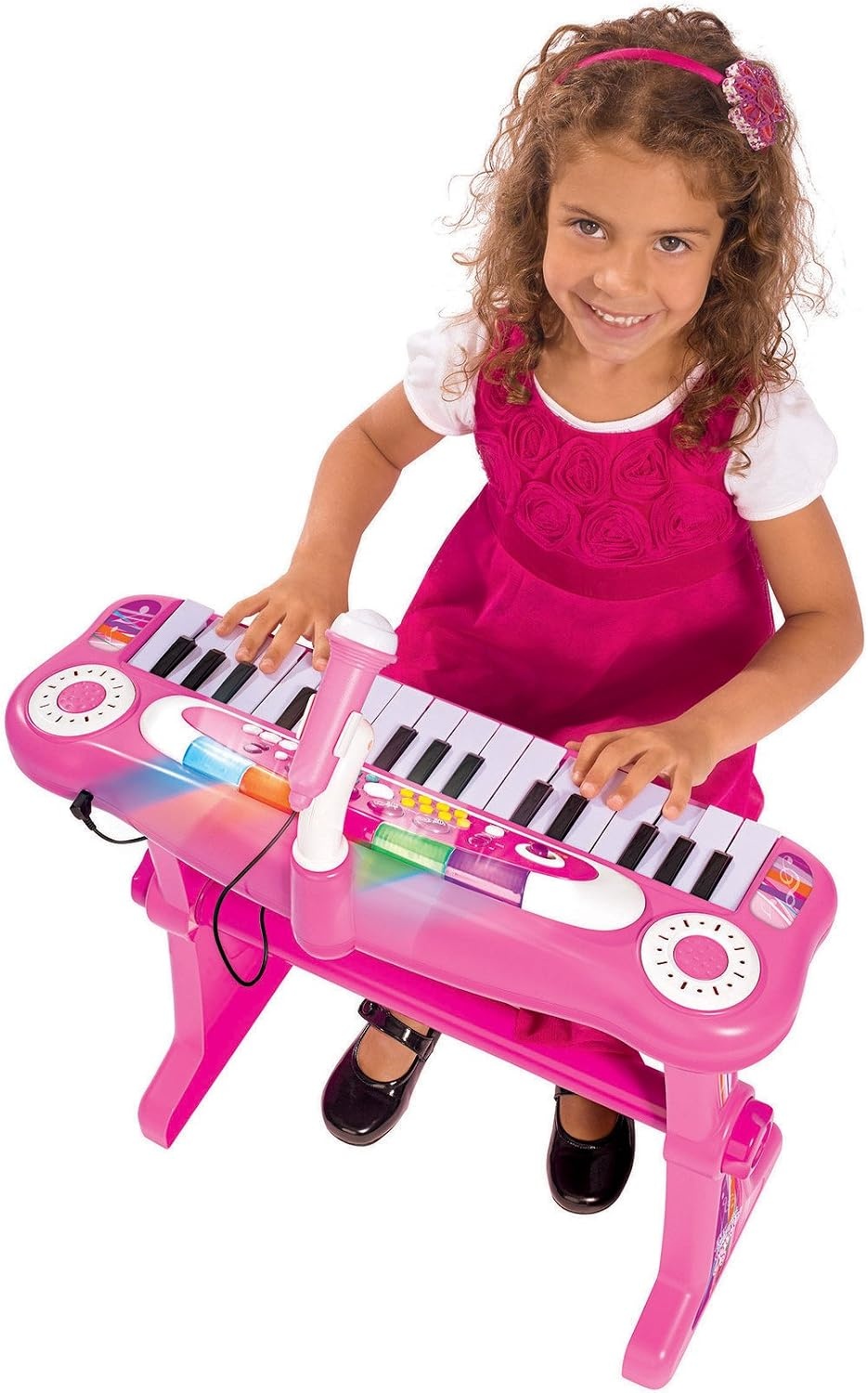 Simba Staand Keyboard met Stoel & Microfoon Roze 34% Korting