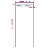 VidaXL Verduisterende Gordijnen - Crèmekleurig Fluweel (2 stuks, 140x245cm) - 34% Korting