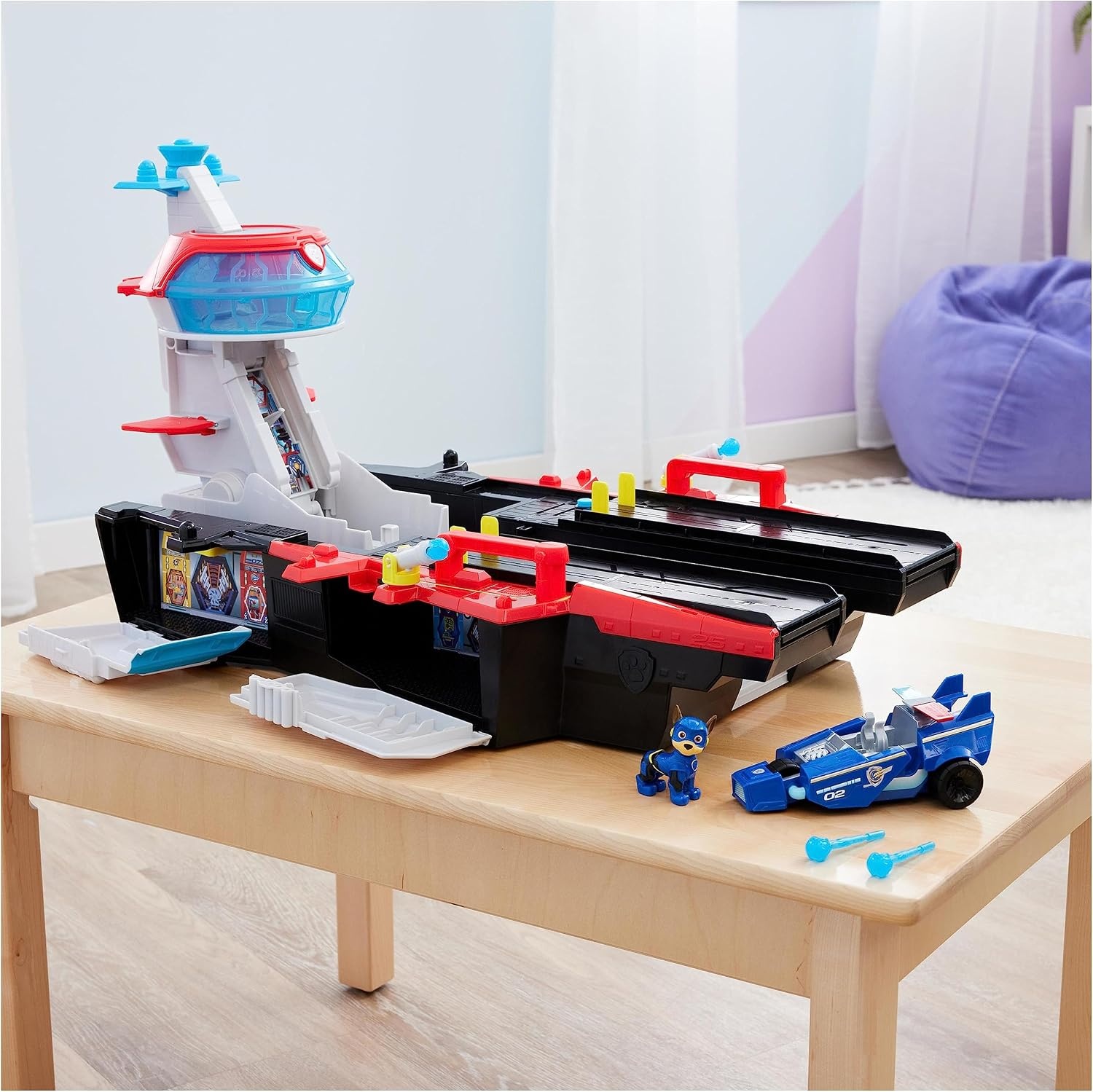 Paw Patrol Vliegdekschip HQ met Chase & Voertuig - 59% Korting