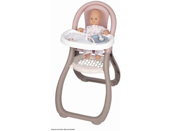 Smoby Baby Nurse Kinderstoel voor Poppen met Bordje en Lepel - 29% Korting