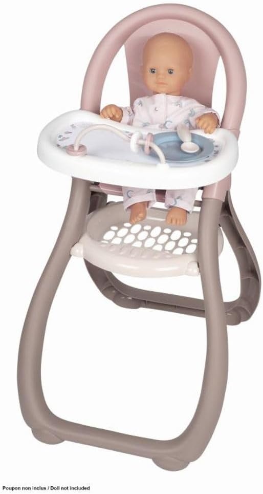 Smoby Baby Nurse Kinderstoel voor Poppen met Bordje en Lepel - 29% Korting