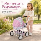 Bayer Chic 2000 Poppenwagen Smarty Bloemen Roze - 34% Korting