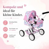 Bayer Chic 2000 Poppenwagen Smarty Bloemen Roze - 34% Korting