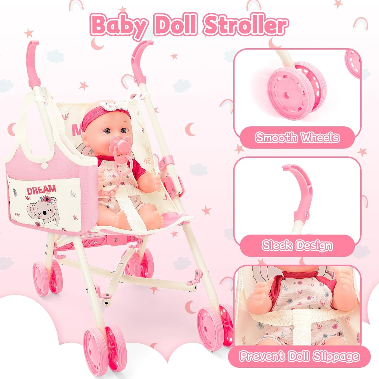 Speelgoed Poppenhuis Set Roze - 34% Korting, 1 Stuk