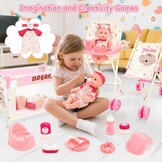 Speelgoed Poppenhuis Set Roze - 34% Korting, 1 Stuk