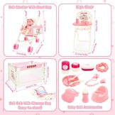 Speelgoed Poppenhuis Set Roze - 34% Korting, 1 Stuk