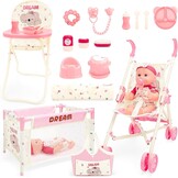 Speelgoed Poppenhuis Set Roze - 34% Korting, 1 Stuk