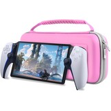 Beschermende Draagtas voor Playstation Portal Remote Player | Reis & Opslag | Met vakken voor Accessoires, Headset & Oplader | Zwart/Blauw