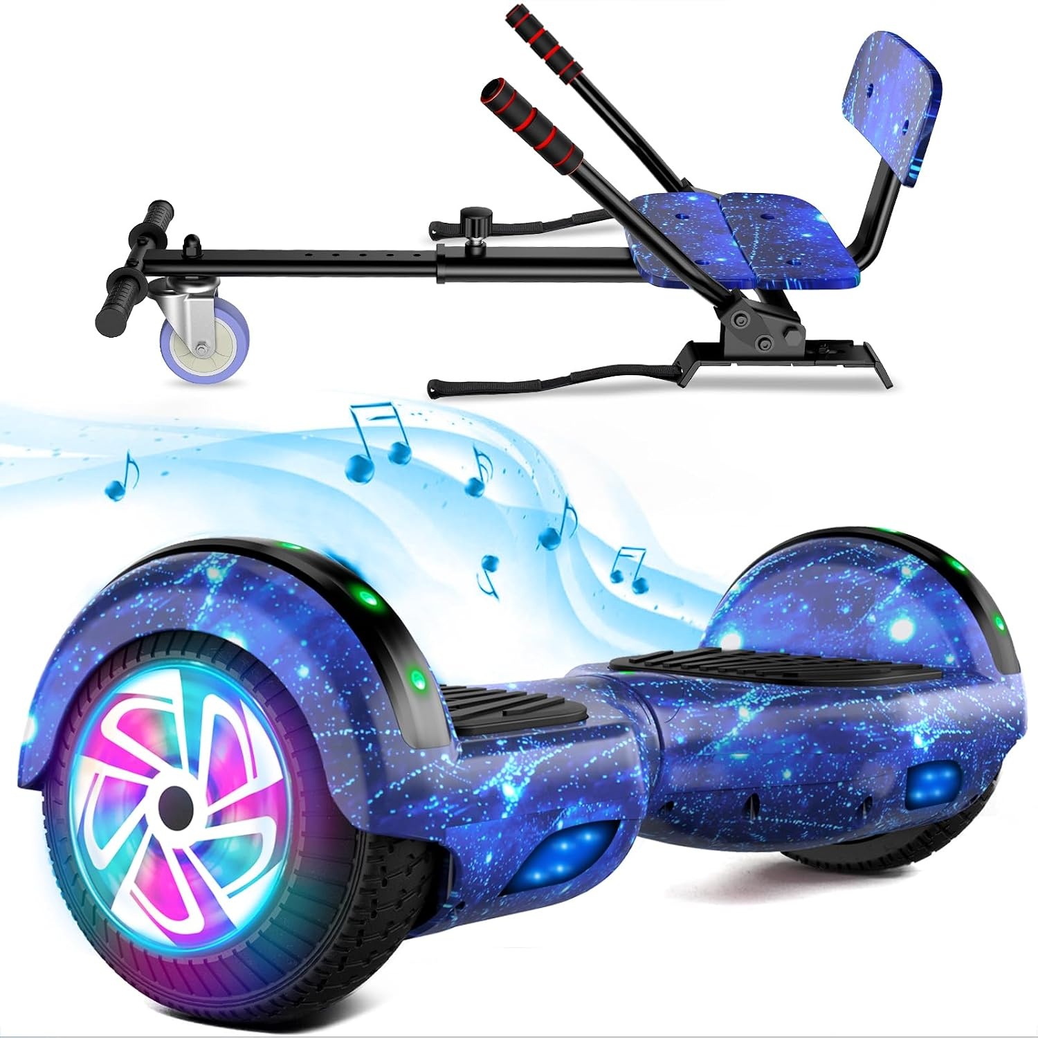Kinder Go-Kart Scooter met LED & Bluetooth - 60% Korting!