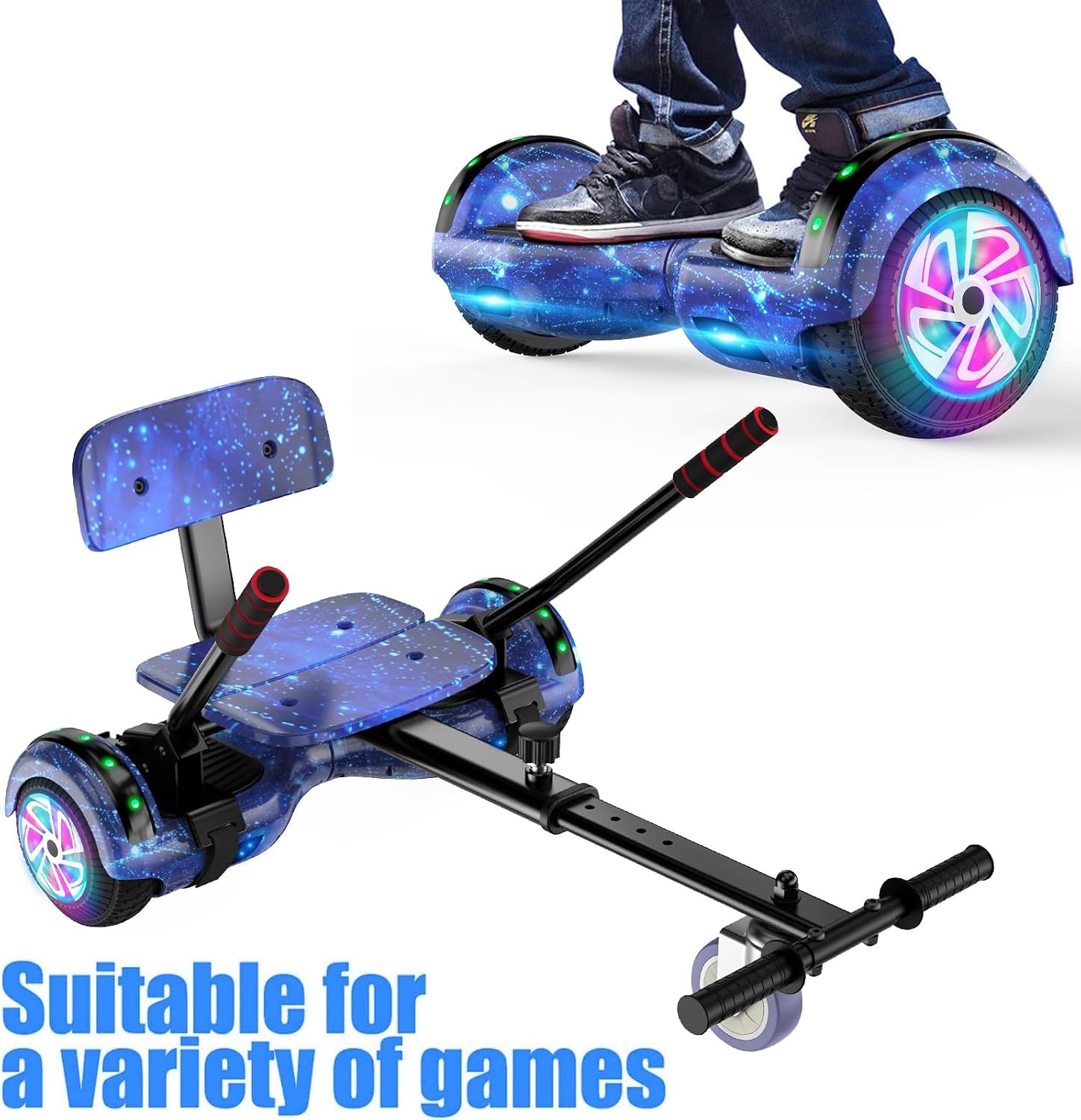 Kinder Go-Kart Scooter met LED & Bluetooth - 60% Korting!