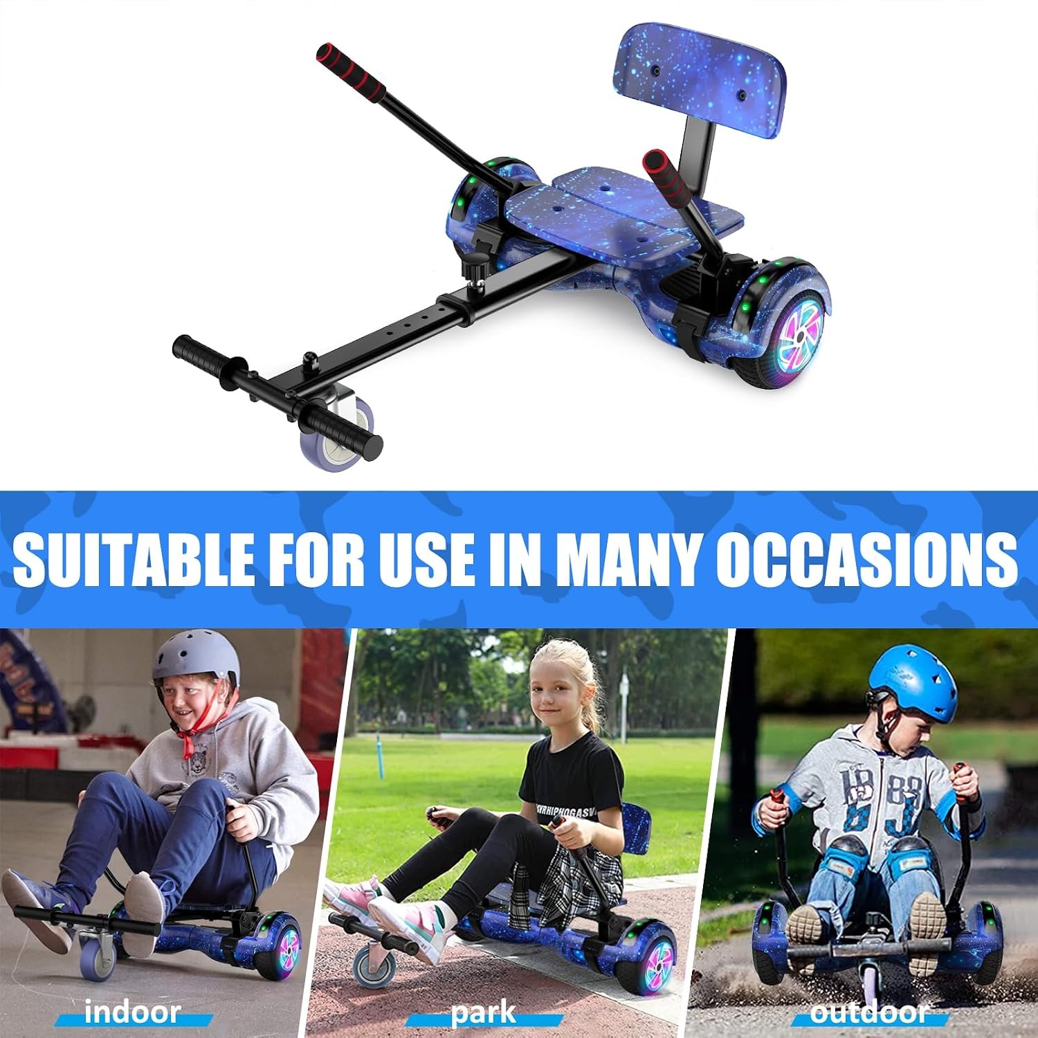 Kinder Go-Kart Scooter met LED & Bluetooth - 60% Korting!