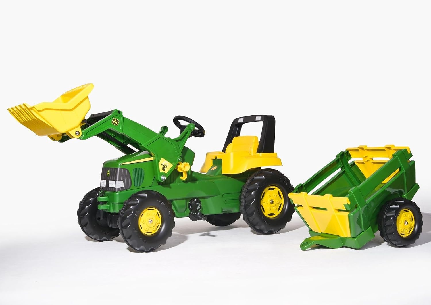 Traptractor John Deere Junior met Voorlader & Aanhanger - 35% Korting!