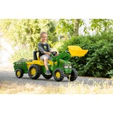 Traptractor John Deere Junior met Voorlader & Aanhanger - 35% Korting!