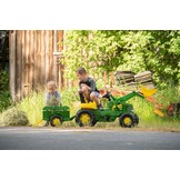 Traptractor John Deere Junior met Voorlader & Aanhanger - 35% Korting!