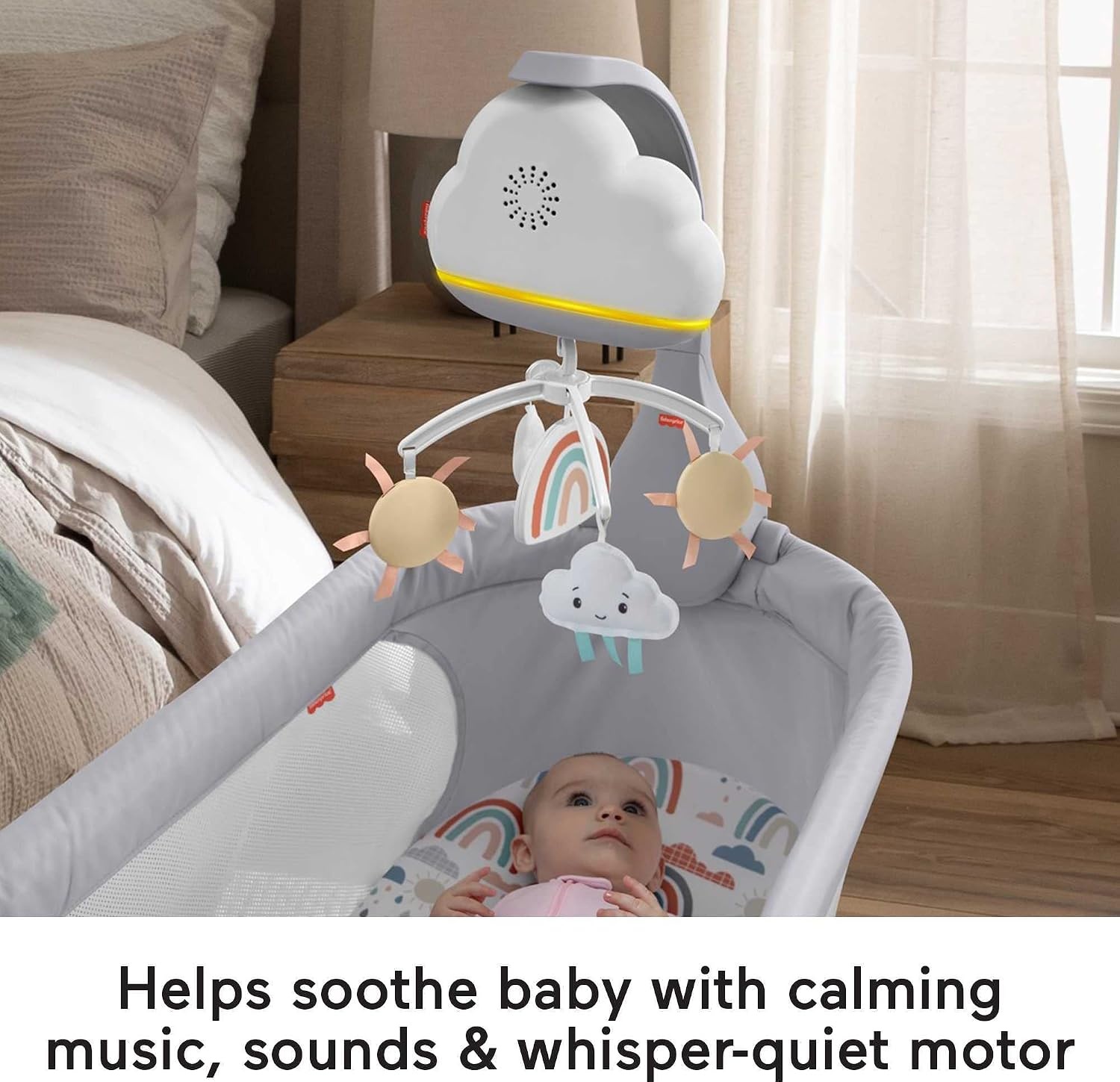 Fisher-Price Muziekmobiel Regenboog met Nachtlampje - 33% Korting!