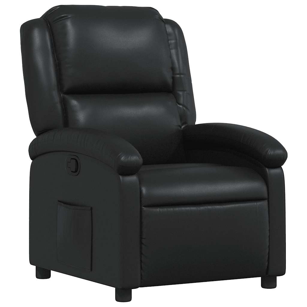 Verstelbare Fauteuil Kunstleer Zwart met 35% Korting