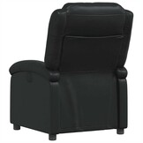 Verstelbare Fauteuil Kunstleer Zwart met 35% Korting