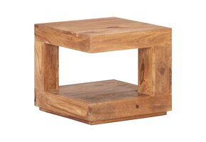 Salontafel Massief Acaciahout 45x45x40 cm - 35% Korting