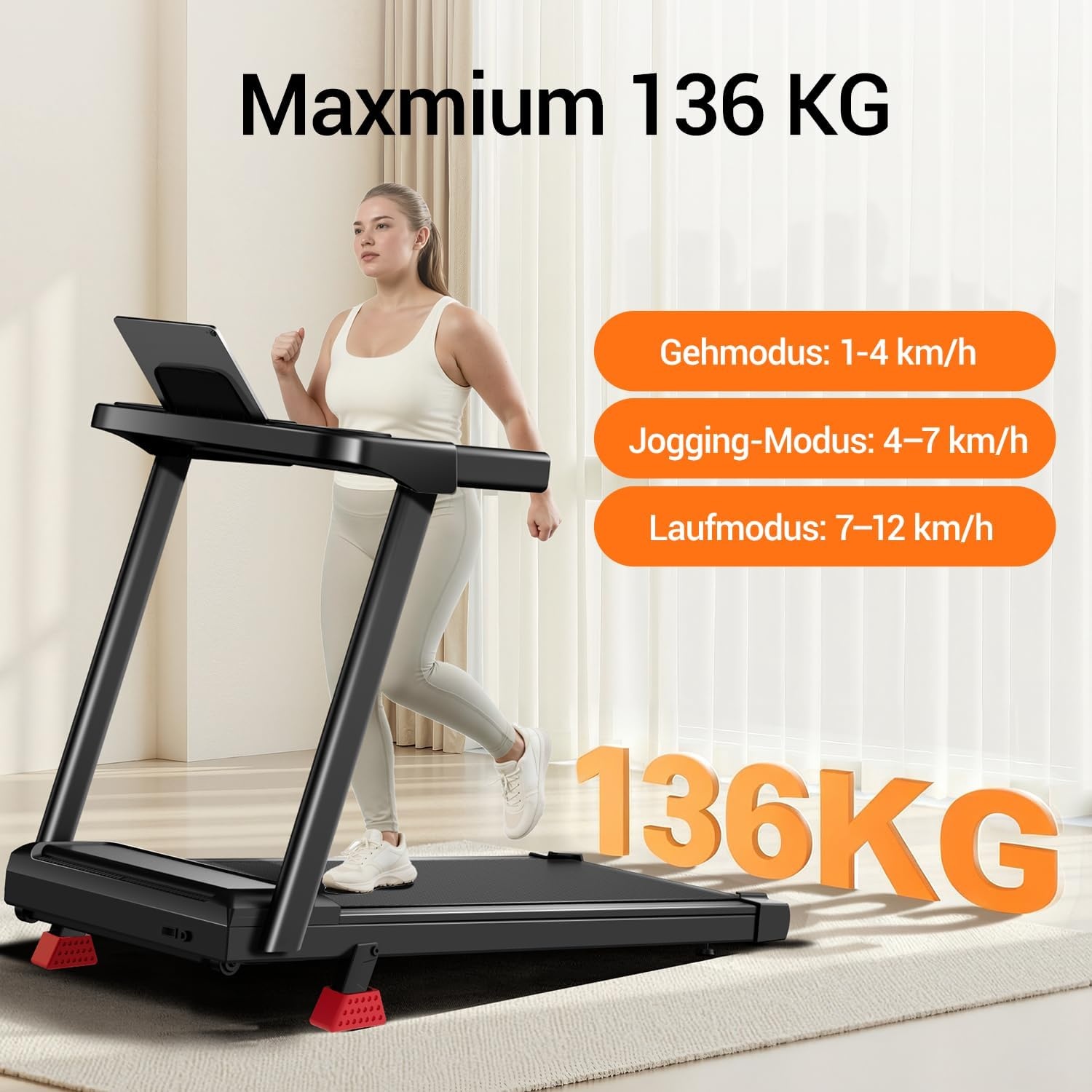 Inklapbare Loopband Cursor: 12 km/u, 15% Helling & 3 PK Motor - 35% Korting