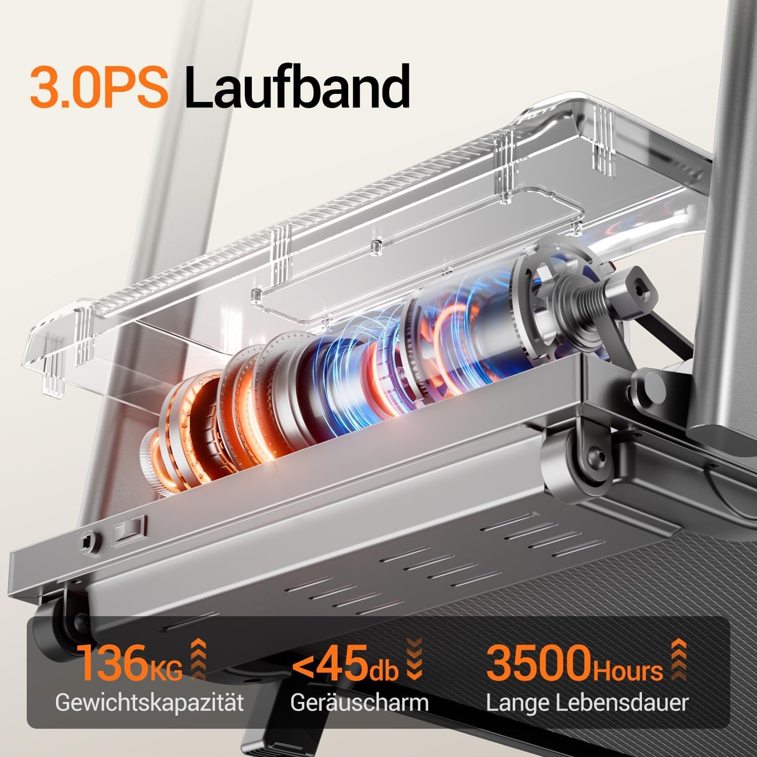Inklapbare Loopband Cursor: 12 km/u, 15% Helling & 3 PK Motor - 35% Korting
